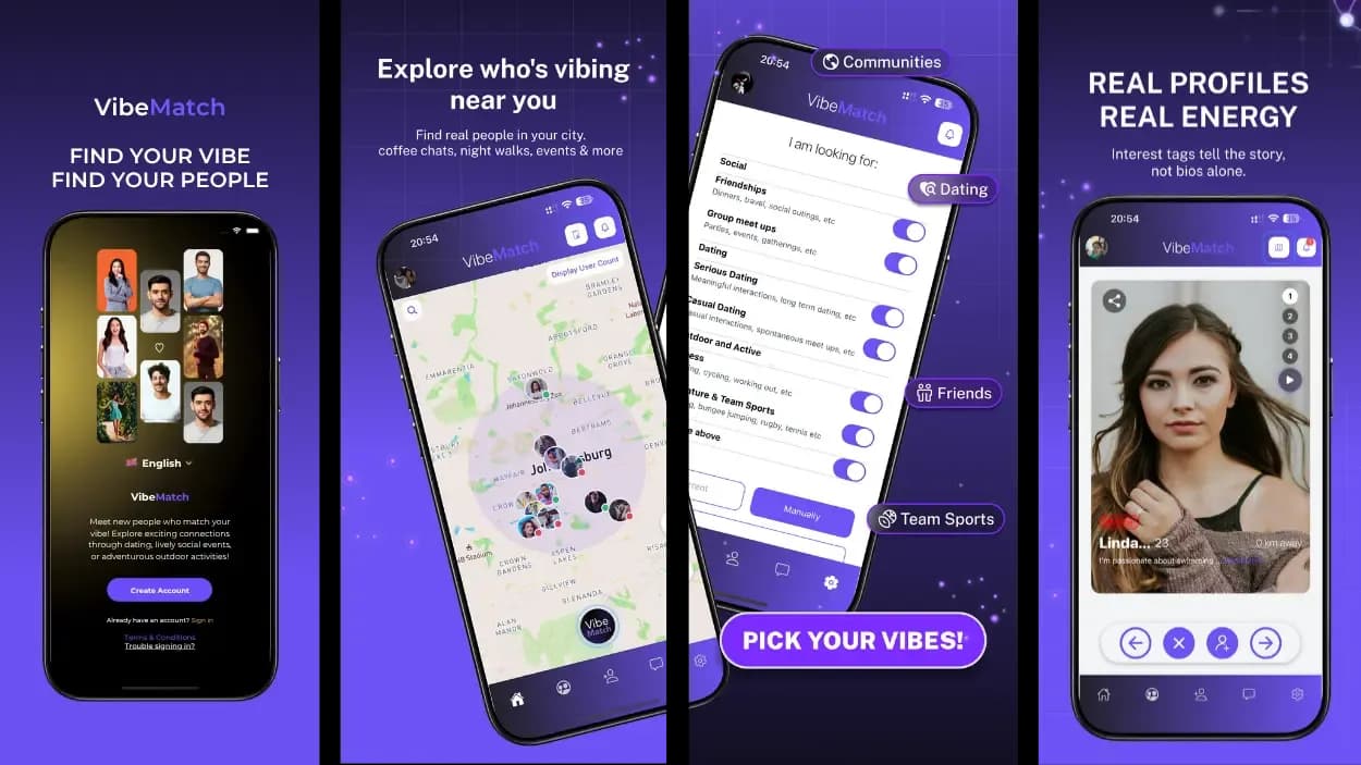Vibe Match Mobile App 