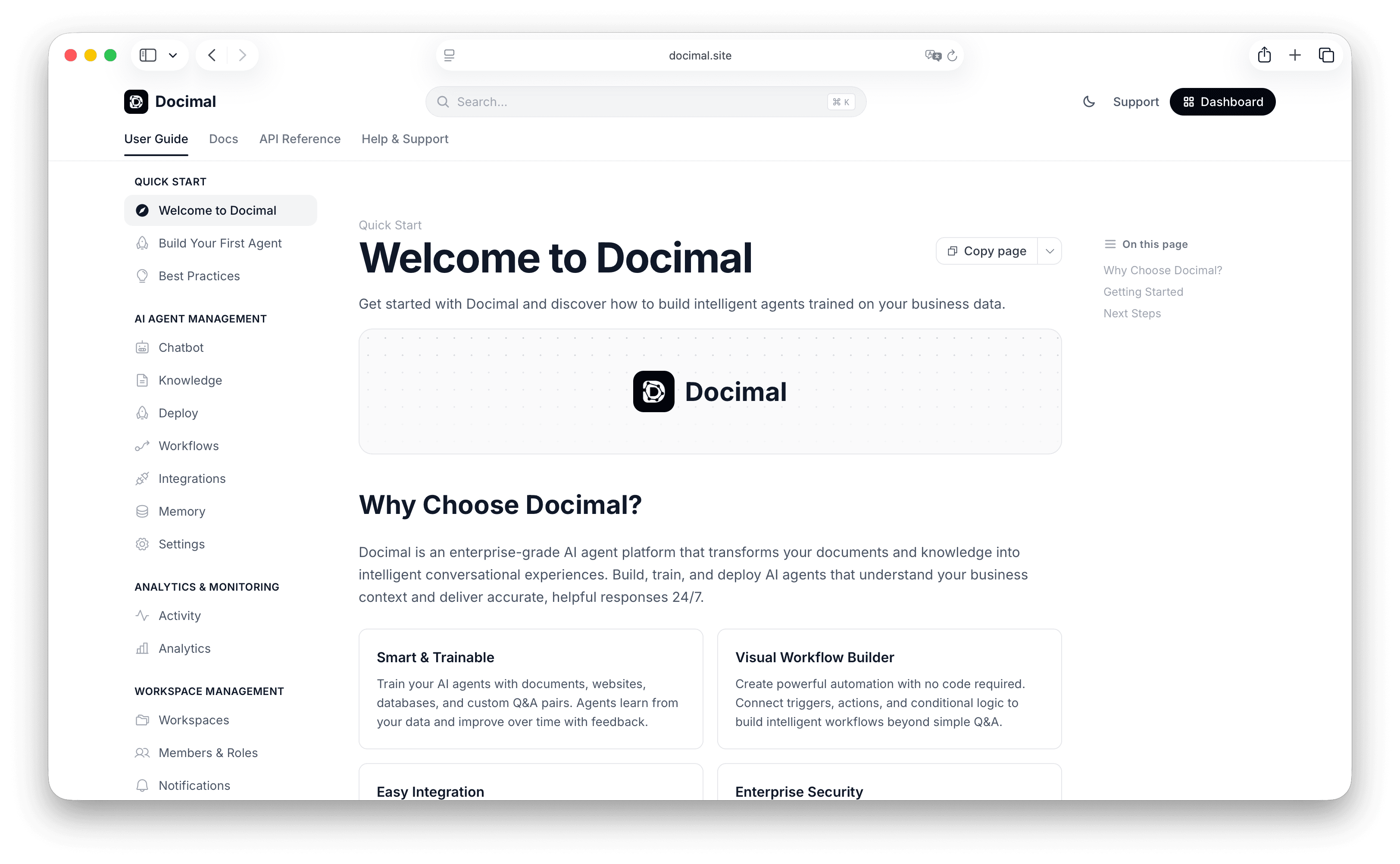 Docimal - AI Agent Chatbot & Automation